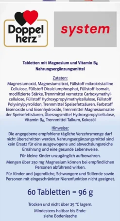 Doppelherz System Magnesium 400 Depot 60 Tabletten
