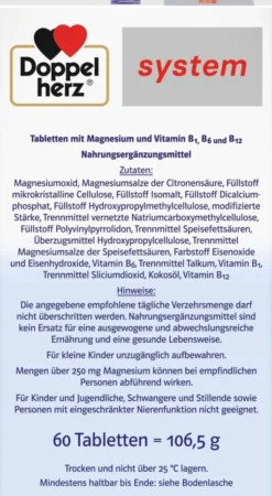 Doppelherz System Magnesium 500 Depot 60 Tabletten
