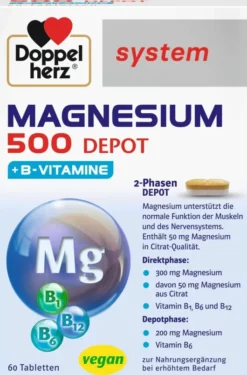 Doppelherz System Magnesium 500 Depot 60 Tabletten