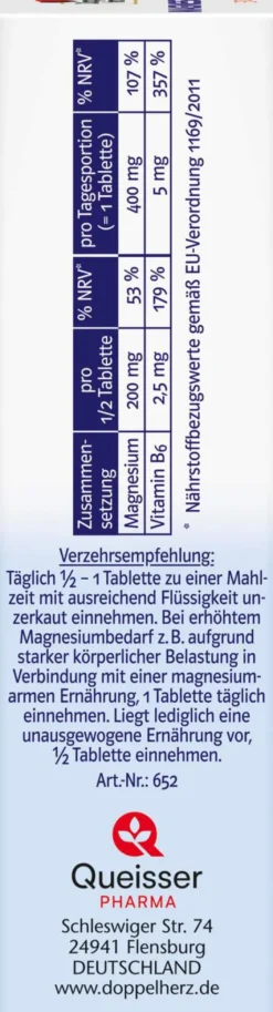 Doppelherz System Magnesium 400 Depot 30 Tabletten
