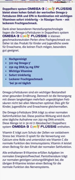 Doppelherz system Omega-3 family flüssig 250 ml Flüssigkeit