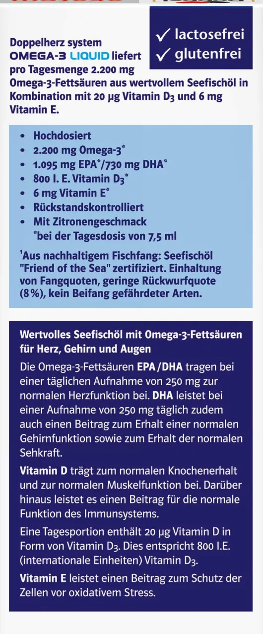 Doppelherz system Omega 3 150 ml Liquid
