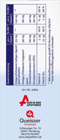 Doppelherz system Omega-3 pflanzlich 60 Kapseln