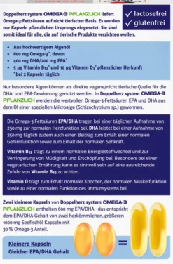Doppelherz system Omega-3 pflanzlich 60 Kapseln