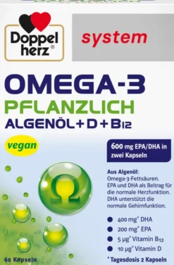 Doppelherz system Omega-3 pflanzlich 60 Kapseln