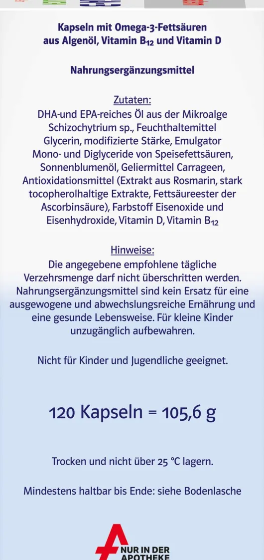 Doppelherz system Omega-3 Pflanzlich 120 Kapseln