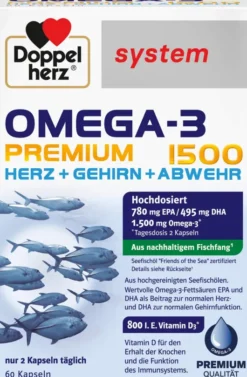 Doppelherz System Omega-3 Premium 1500 60 Kapseln