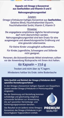 Doppelherz System Omega-3 Premium 1500 60 Kapseln