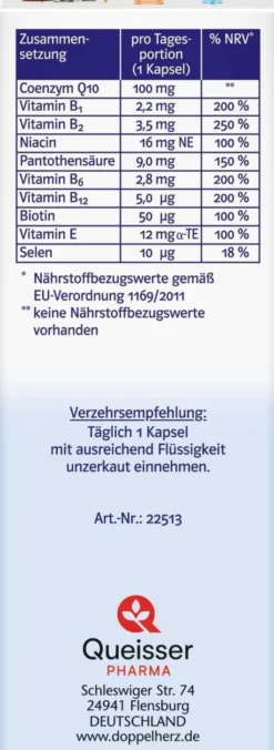 Doppelherz System Q10 Ubiquinol 100 60 Kapseln