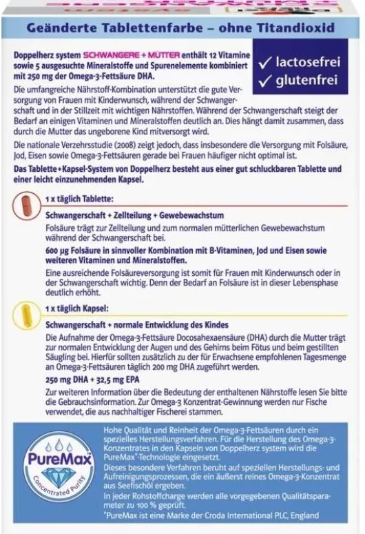 Doppelherz system Schwangere + Mütter 60 Kapseln