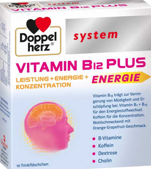 Doppelherz System Vitamin B12 Plus Trinkampullen 10 X 25 ml