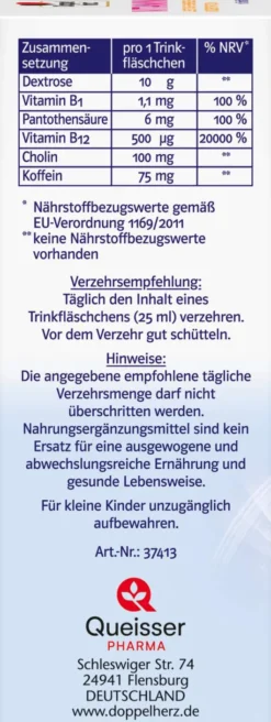 Doppelherz System Vitamin B12 Plus Trinkampullen 10 X 25 ml