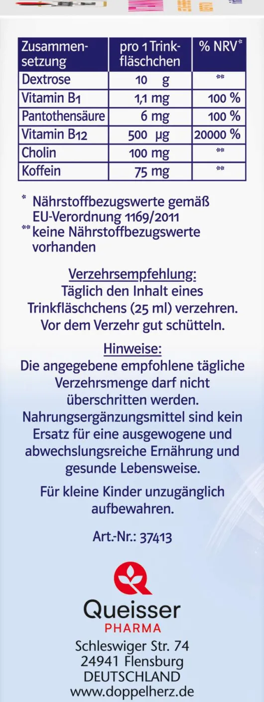 Doppelherz System Vitamin B12 Plus Trinkampullen 10 X 25 ml