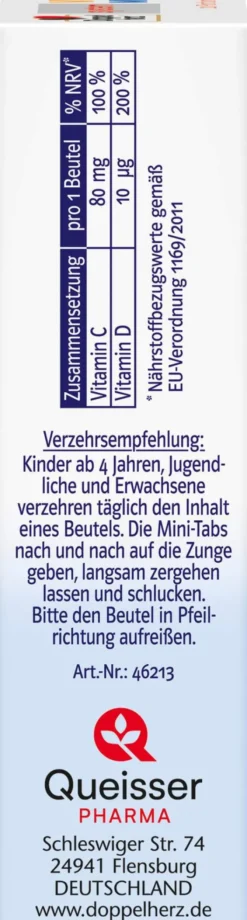 Doppelherz System Vitamin D+c Mini-Tabs Family 20 Stück