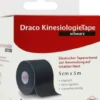 Draco Kinesiologietape 5 Cmx5 M Schwarz