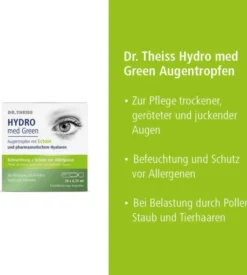 Dr.Theiss Hydro med Green Augentropfen 20 x 0,35 ml Einzeldosispipetten