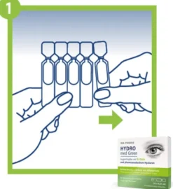 Dr.Theiss Hydro med Green Augentropfen 20 x 0,35 ml Einzeldosispipetten