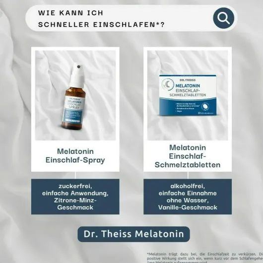 Dr. Theiss Melatonin Einschlaf - Schmelztabletten 30 Stück