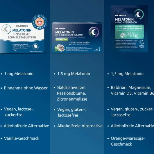 Dr.Theiss Melatonin + Magnesium Schlaf-Komplex 15 Stück
