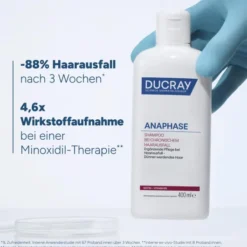 Ducray Anaphase Shampoo bei chronischem Haarausfall 400 ml