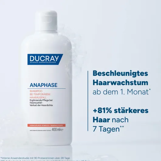 Ducray Anaphase Shampoo bei temporärem Haarausfall 400 ml