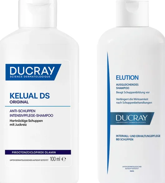 Ducray Kelual DS Anti-Schuppen Shampoo 100 ml + Elution ausgl. Shampoo 100 ml