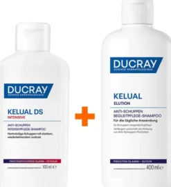 Ducray Kelual DS intensives Anti - Schuppen Shampoo 100 ml + Ducray Kelual Elution Begleitpflege 400 ml Shampoo