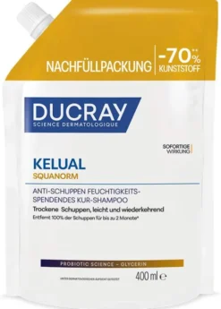 Ducray Kelual Squanorm Anti-Schuppen Shampoo trockene Schuppen Refill 400 ml