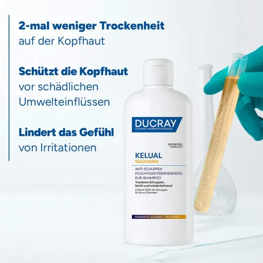 Ducray Kelual Squanorm Anti-Schuppen Shampoo trockene Schuppen Refill 400 ml