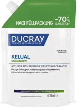 Ducray Kelual Squanorm Anti-Schuppen Shampoo fettige Schuppen Refill 400 ml