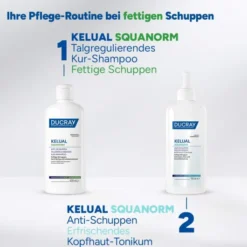Ducray Kelual Squanorm Anti-Schuppen Shampoo fettige Schuppen Refill 400 ml