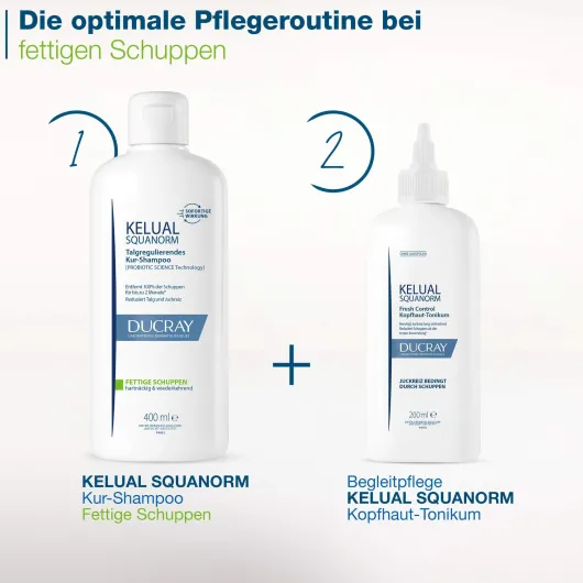 Ducray Kelual Squanorm fettige Schuppen 400 ml Shampoo
