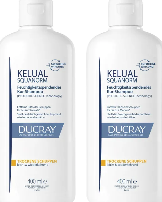 Ducray Kelual Squanorm trockene Schuppen 2 x 400 ml Shampoo