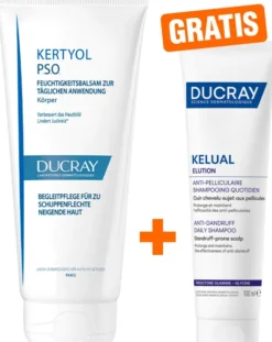 Ducray Kertyol PSO Feuchtigkeitsbalsam 200 ml + gratis Elution ausgl. Shampoo 100 ml