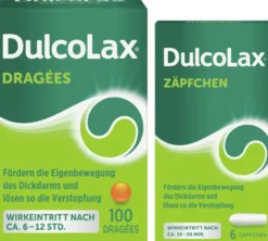 Dulcolax Dragees 100 Stück + Dulcolax Suppositorien 6 Stück