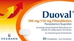 Duoval 500 mg - 150 mg 20 Filmtabletten