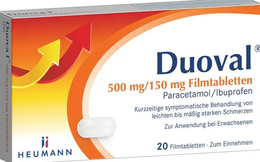 Duoval 500 mg - 150 mg 20 Filmtabletten