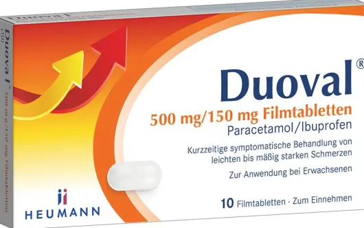 Duoval 500 mg - 150 mg 10 Filmtabletten