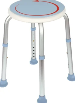 Duschhocker mit drehbarem Sitz, 1 Stück