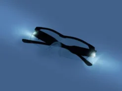 Easymaxx Vergrößerungsbrille mit LED-Licht, schwarz, inkl. Aufbewahrungsbeutel