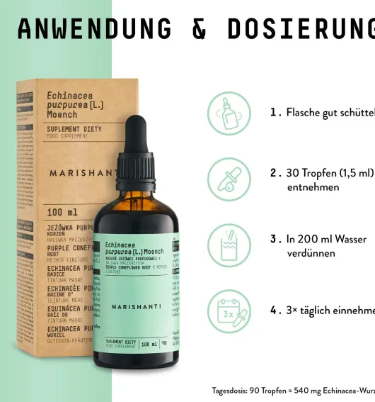 Echinacea Wurzel Extrakt Tropfen alkoholfrei 100 ml