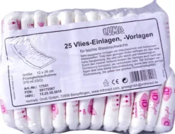 Einlagen Vlies 28x12cm