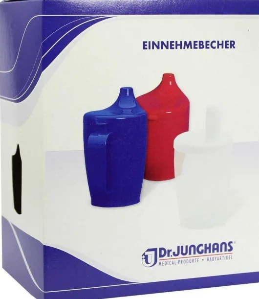 Einnehmebecher Mit Griff+deckel 4mm Weiß