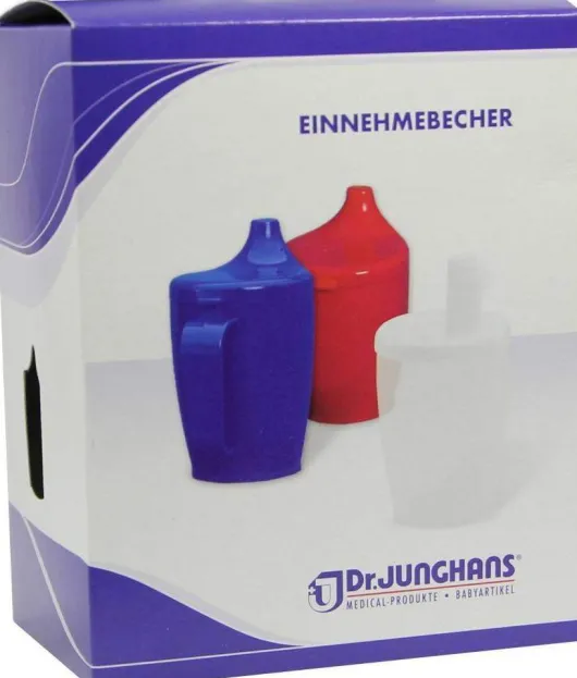 Einnehmebecher Mit 2 Griffen + Deckel 4 mm Milchig 1 Stück