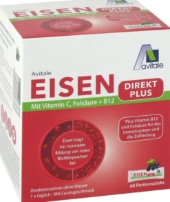Eisen Direkt plus Vitamin C + Folsäure + B12 60 Sticks