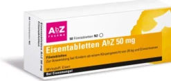 Eisentabletten Abz 50 mg 50 Filmtabletten