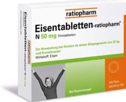 Eisentabletten Ratiopharm N 50 mg 100 Filmtabletten