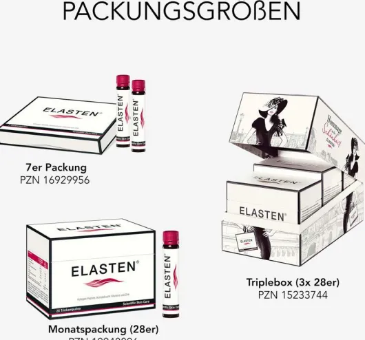 Elasten Trinkampullen 3 x 28 Stück Geschenkbox