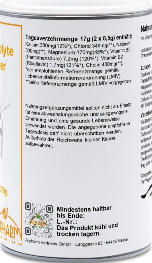 Elektrolyte Pulver 170 G