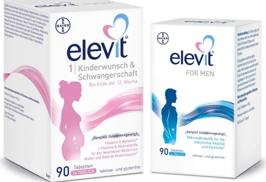 Elevit 1 Kinderwunsch & Schwangerschaft 90 Tabletten + Elevit for Men 90 Tabletten